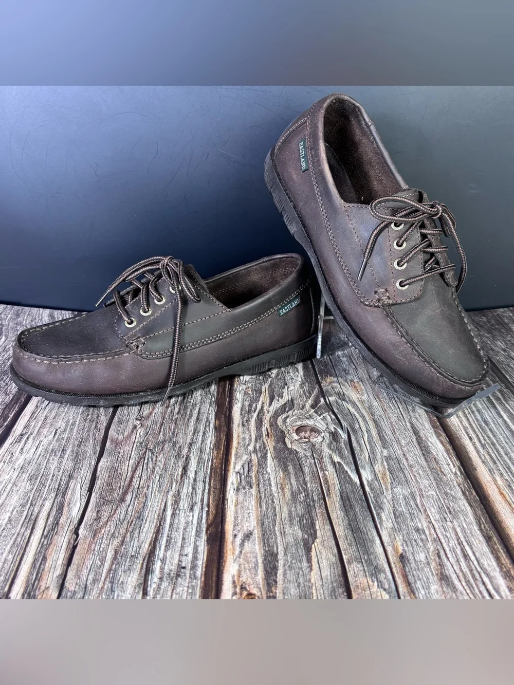 Eastland Falmouth Camp Moc Leather Oxfords 8.5M | Coastal Grandmother Classic